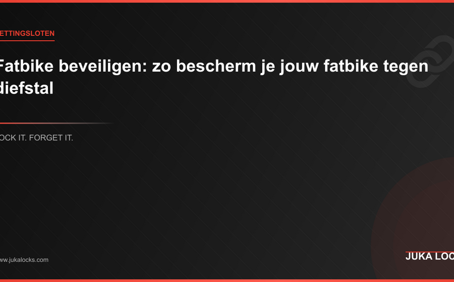 Fatbike beveiligen: zo bescherm je jouw fatbike tegen diefstal