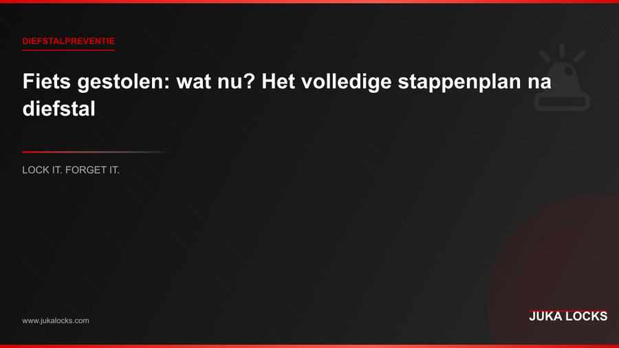 Fiets gestolen: wat nu? Het volledige stappenplan na diefstal