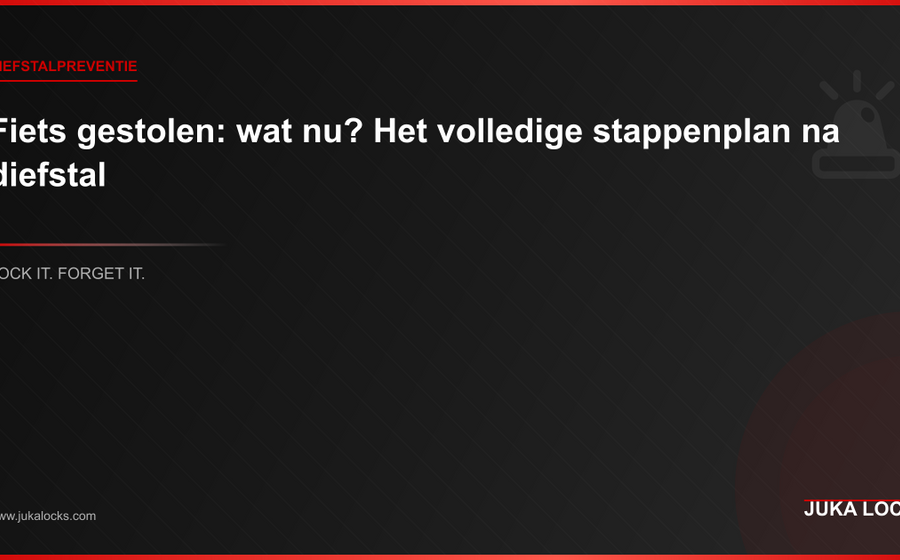 Fiets gestolen: wat nu? Het volledige stappenplan na diefstal