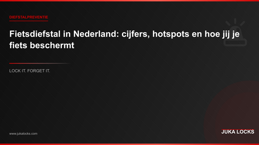 Fietsdiefstal in Nederland: cijfers, hotspots en hoe jij je fiets beschermt