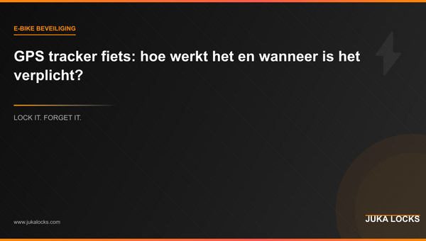 GPS tracker fiets: hoe werkt het en wanneer is het verplicht?