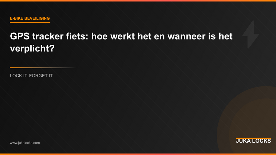 GPS tracker fiets: hoe werkt het en wanneer is het verplicht?