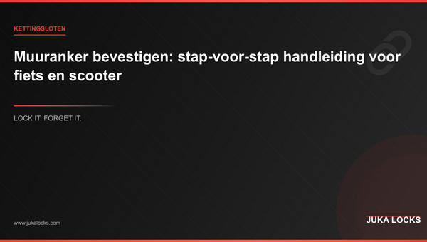 Muuranker bevestigen: stap-voor-stap handleiding voor fiets en scooter