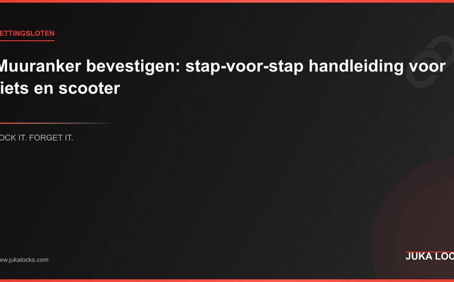 Muuranker bevestigen: stap-voor-stap handleiding voor fiets en scooter