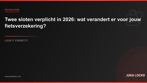 Twee sloten verplicht in 2026: wat verandert er voor jouw fietsverzekering?