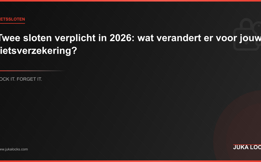 Twee sloten verplicht in 2026: wat verandert er voor jouw fietsverzekering?