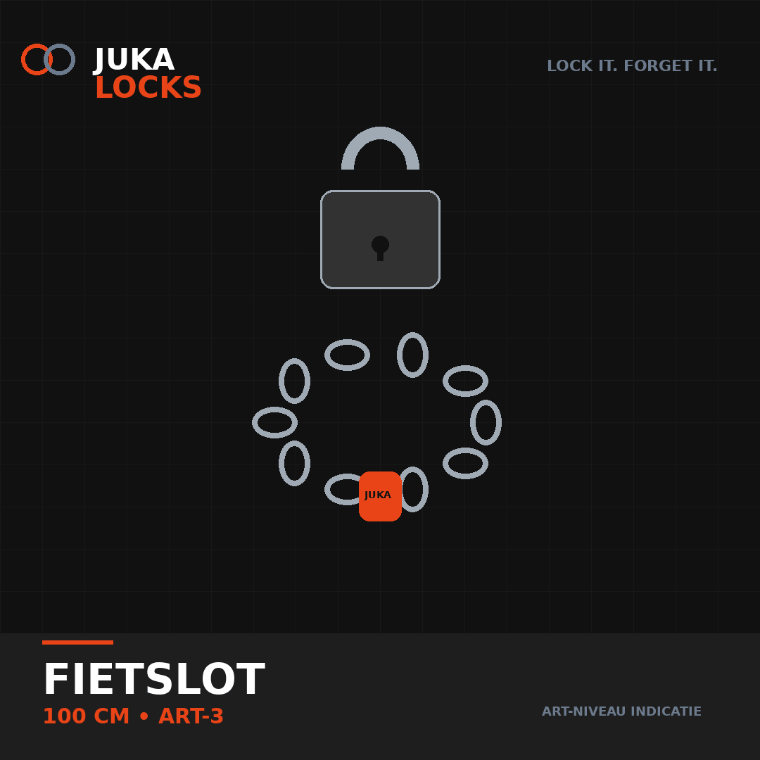 Fietslot 100 cm ART-3 — JUKA City Chain